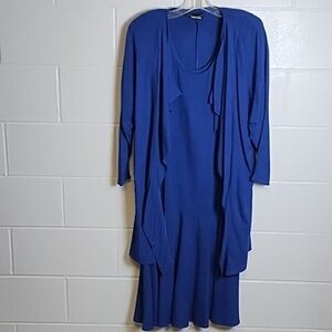 Vintage Phoebe Heavy Weight Textured Rayon 2 pc Tank Dress & Cardigan Jacket